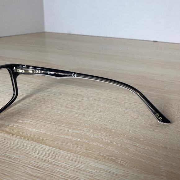 Ray-Ban RB5245 2034 Shiny Black On Clear 54-17-145 Eyeglasses Frames Only - Picture 8 of 8